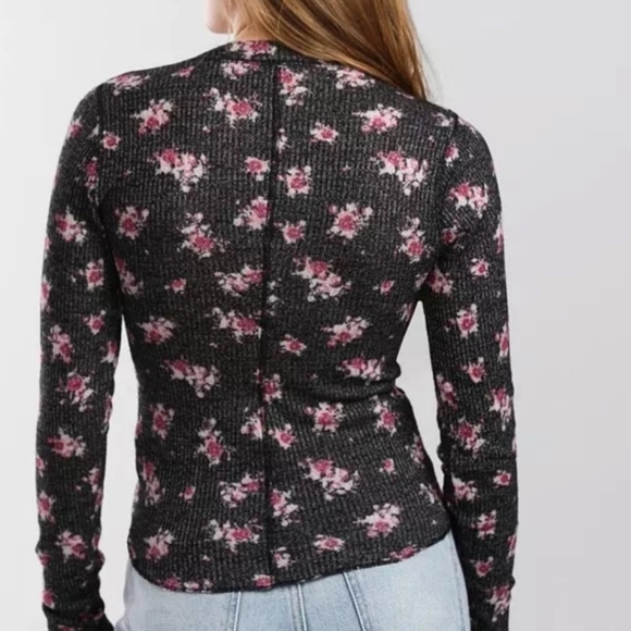 Free People Intimately One Of The Girls Black Floral Combo XS FP1047 - Picture 2 of 6